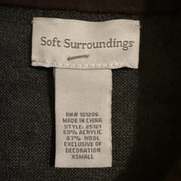 SOFT SURROUNDINGS Blouse Size XS - Picture 3 of 3